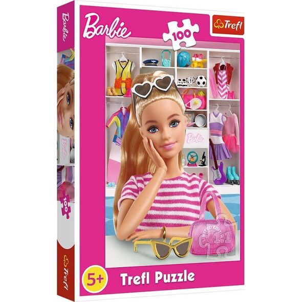 Trefl Puzzle 100 el. Poznaj Barbie