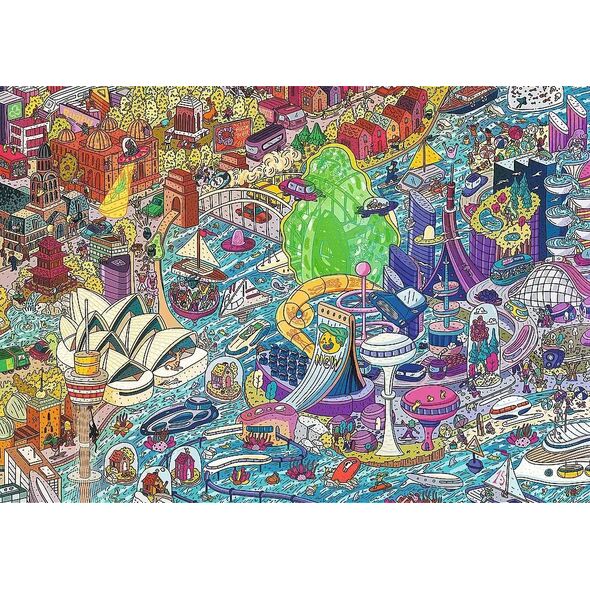Trefl Puzzle 1000 element?w UFT EYE-SPY Time Travel Sydney Australia