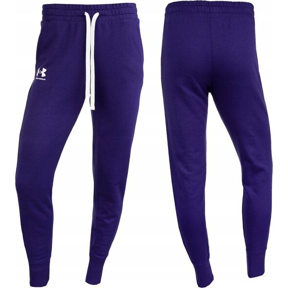 Under Armour Spodnie damskie Under Armour Rival Fleece granatowe 1356416 468 S