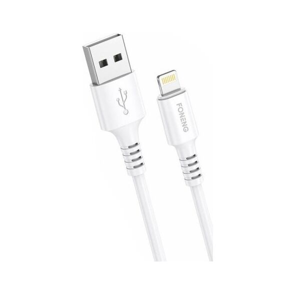 Kabel USB Foneng USB-A - Lightning 1 m Biały (X85 iPhone)