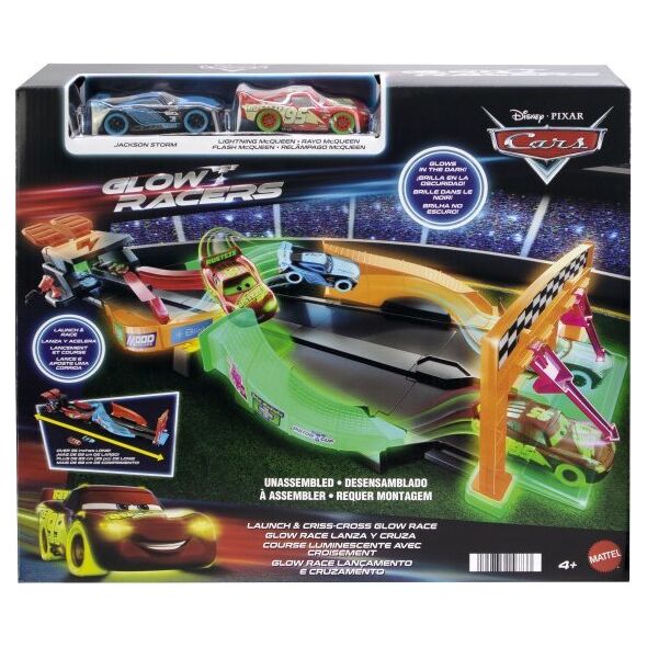 Mattel Tor samochodowy Glow Racers  (HPD80)