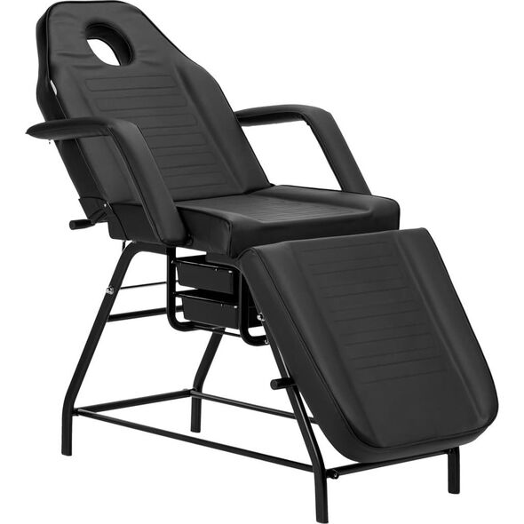 Activeshop Fotel kosmetyczny 557A z kuwetami czarny