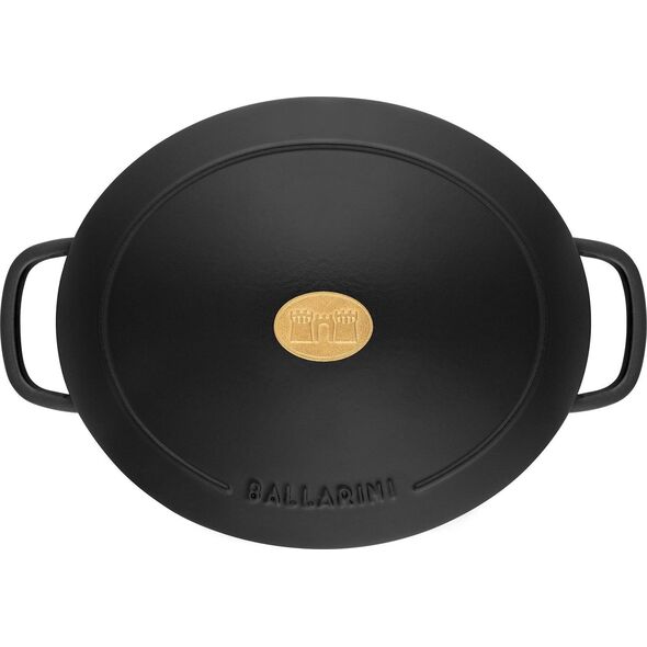 Ballarini Garnek żeliwny owalny BALLARINI BELLAMONTE 75003-546-0 - 5 5 ltr czarny