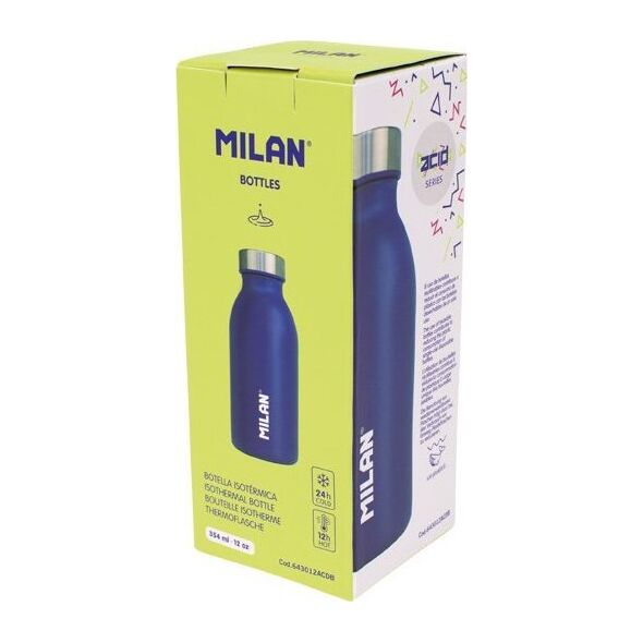 Milan Butelka termiczna 591 ml MILAN ACID niebieska
