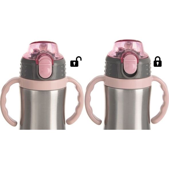 Orion Kubek termiczny / termos bidon stalowy różowy 300 ml