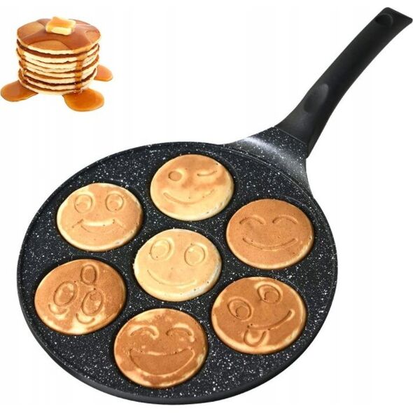 Patelnia Zilner PATELNIA DO NALEŚNIKÓW PLACKÓW 26cm 7 SMILEYS ZILNER ZL-2410