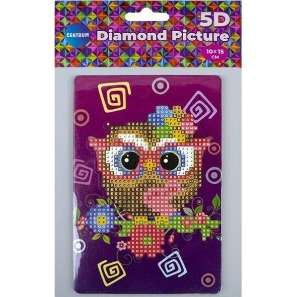 Panta Plast Diamentowa mozaika ze sztalugą - Sowa 10x15
