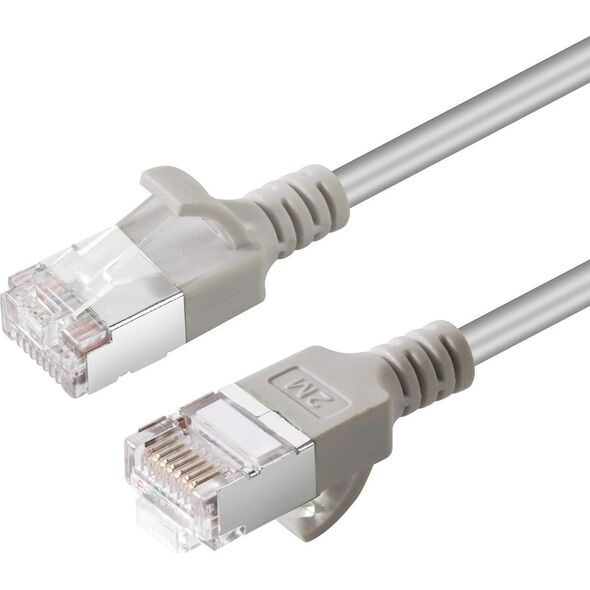 MicroConnect CAT6A U-FTP Slim, LSZH, 0.25m
