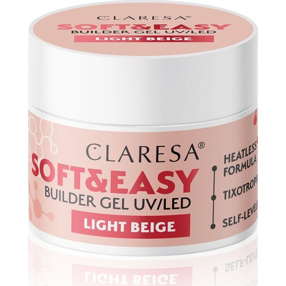 Activeshop Claresa żel budujący Soft&Easy gel light beige 12g