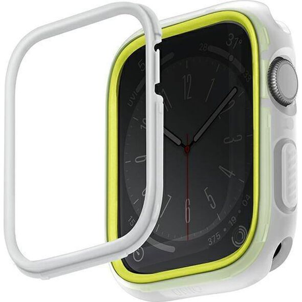 Uniq Etui UNIQ Moduo Apple Watch 4/5/6/7/SE/8 44/45mm limonka-biały/lime-white