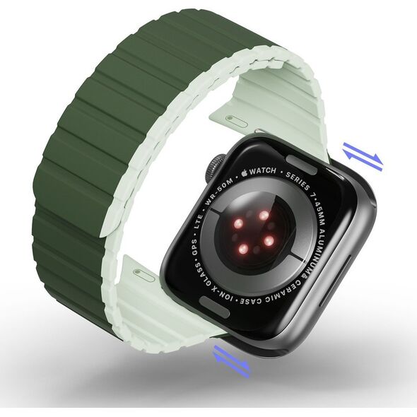 DUXDUCIS Pasek magnetyczny Dux Ducis Strap (LD Version) Apple Watch 4/5/6/7/SE/8/Ultra 44/45/49mm zielony