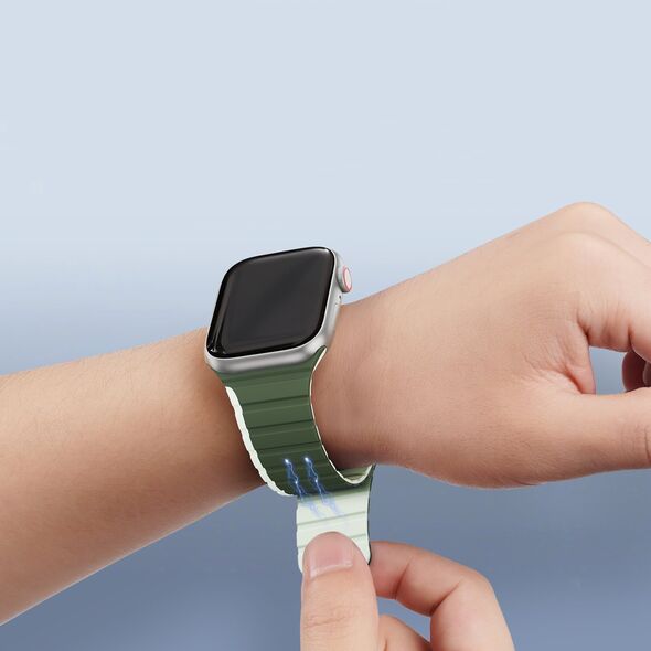 DUXDUCIS Pasek magnetyczny Dux Ducis Strap (LD Version) Apple Watch 4/5/6/7/SE/8/Ultra 44/45/49mm zielony