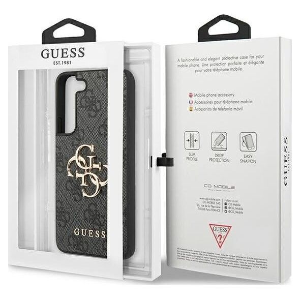 Guess Guess 4G Big Metal Logo - Etui Samsung Galaxy S23 (szary)