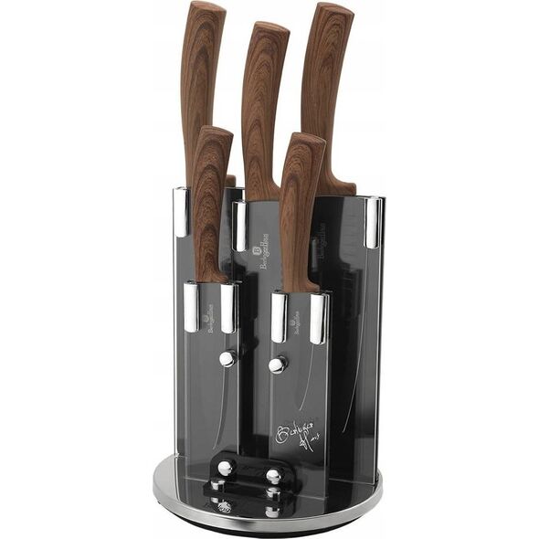Berlinger Haus ZESTAW NOŻY 6 ELE. BERLINGER HAUS EBONY ROSEWOOD BH-2530