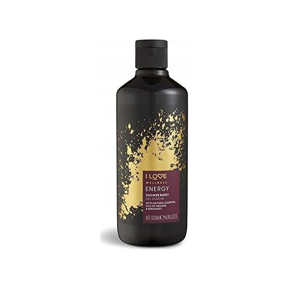 I love I Love, Wellness Energy, Vegan, Orange & Bergamot, Cleansing, Shower Gel, For All Skin Types, 500 ml Unisex