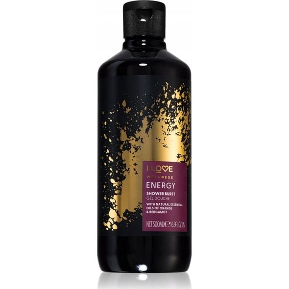 I love I Love, Wellness Energy, Vegan, Orange & Bergamot, Cleansing, Shower Gel, For All Skin Types, 500 ml Unisex