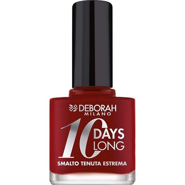 Deborah Deborah, 10 Days Long, Quick-Dry, Nail Polish, 161, Dark Red, 11 ml For Women