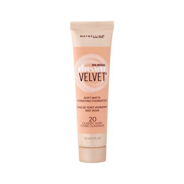 Maybelline  Maybelline, Dream Velvet, Soft Matte, Cream Foundation, 20, Classic Ivory, 30 ml For Women
