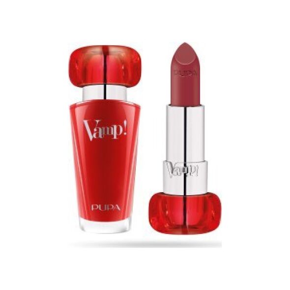 Pupa Pupa, Vamp!, Paraben-Free, Volume, Cream Lipstick, 200, Tawny Red, 3.5 g For Women