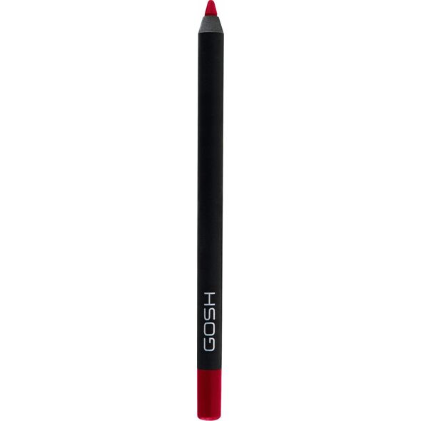 Gosh Gosh, Velvet Touch, Vegan, Waterproof, Contour, Lip Liner, 016, The Red, 1.2 g For Women