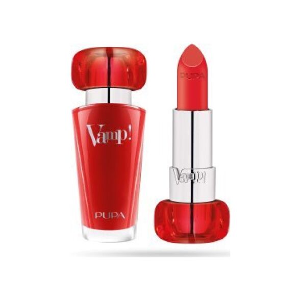 Pupa Pupa, Vamp!, Paraben-Free, Volume, Cream Lipstick, 305, True Orange, 3.5 g For Women
