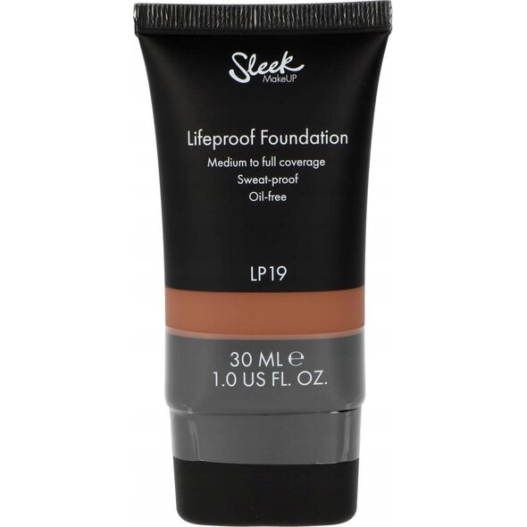 Sleek MakeUP Sleek MakeUP, Lifeproof, Oil Free, High Cover, Cream Foundation, Lp19, 30 ml For Women