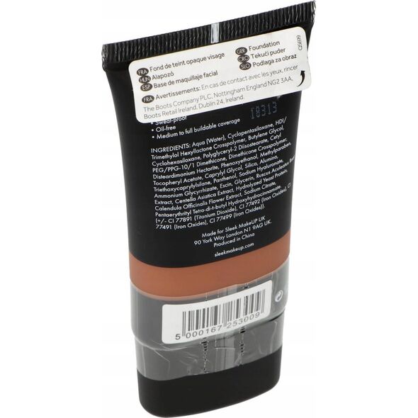 Sleek MakeUP Sleek MakeUP, Lifeproof, Oil Free, High Cover, Cream Foundation, Lp19, 30 ml For Women