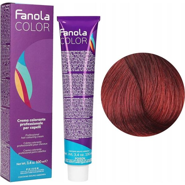 Fanola Fanola, Crema Colore, Permanent Hair Dye, 6.6 Dark Blonde Red, 100 ml For Women