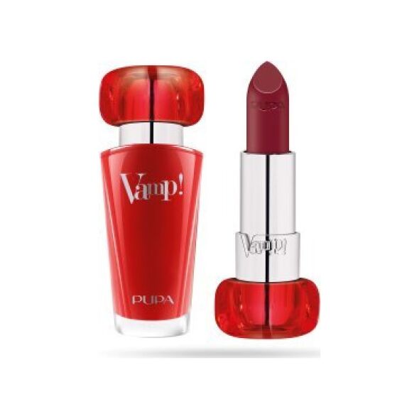 Pupa Pupa, Vamp!, Paraben-Free, Volume, Cream Lipstick, 300, Scarlet Bordeaux, 3.5 g For Women