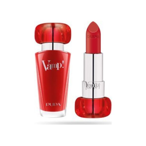 Pupa Pupa, Vamp!, Paraben-Free, Volume, Cream Lipstick, 303, Iconic Red, 3.5 g For Women