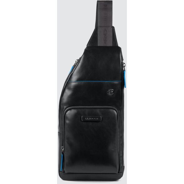 Piquadro Piquadro, Monospalla, Leather, Backpack, Black, Mono Sling, For Men, 18 x 36 x 6 cm For Men