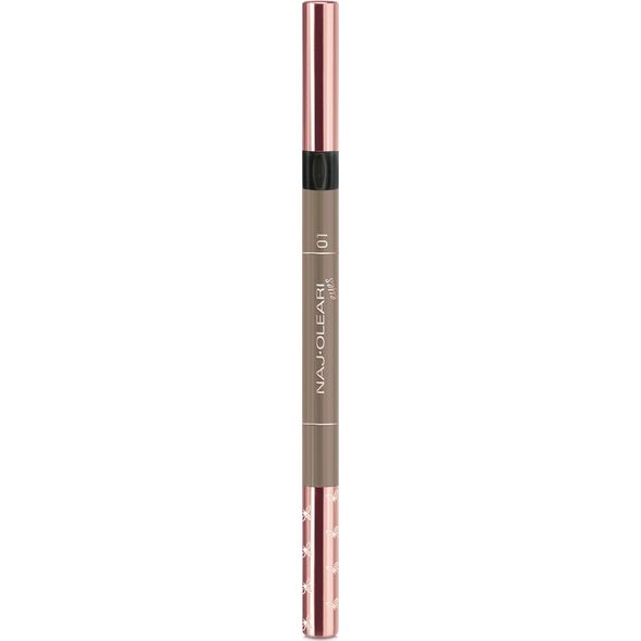 Naj Oleari Naj Oleari, Perfect Brow, Double-Ended, Eyebrow Cream Pencil & Gel 2-In-1, 01, Blonde, 1 ml For Women