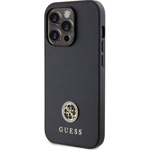 Guess Etui Guess GUHCP14LPS4DGPK Apple iPhone 14 Pro czarny hardcase Strass Metal Logo