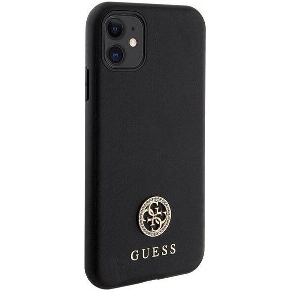 Guess Etui Guess GUHCN61PS4DGPK Apple iPhone 11/XR hardcase Strass Metal Logo czarny/black