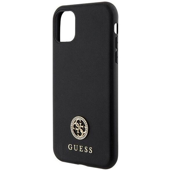 Guess Etui Guess GUHCN61PS4DGPK Apple iPhone 11/XR hardcase Strass Metal Logo czarny/black