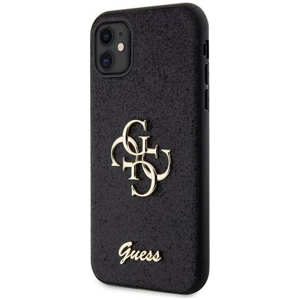 Guess Etui Guess GUHCN61HG4SGK Apple iPhone 11/XR hardcase Glitter Script Big 4G czarny/black