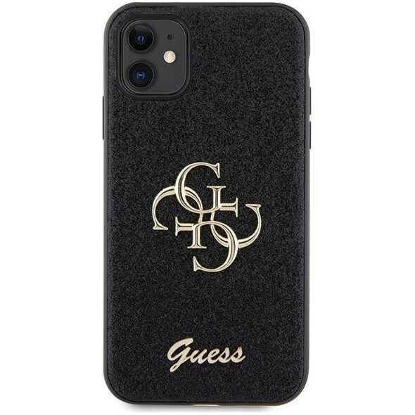 Guess Etui Guess GUHCN61HG4SGK Apple iPhone 11/XR hardcase Glitter Script Big 4G czarny/black