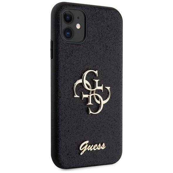 Guess Etui Guess GUHCN61HG4SGK Apple iPhone 11/XR hardcase Glitter Script Big 4G czarny/black