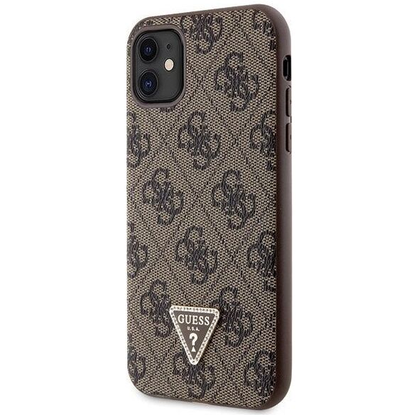 Guess Etui Guess GUHCN61P4TDSCPW Apple iPhone 11/XR hardcase Crossbody 4G Metal Logo brązowy/brown