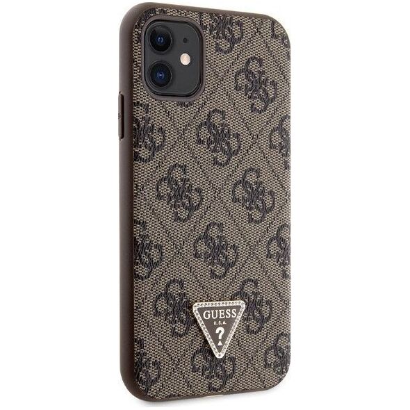 Guess Etui Guess GUHCN61P4TDSCPW Apple iPhone 11/XR hardcase Crossbody 4G Metal Logo brązowy/brown