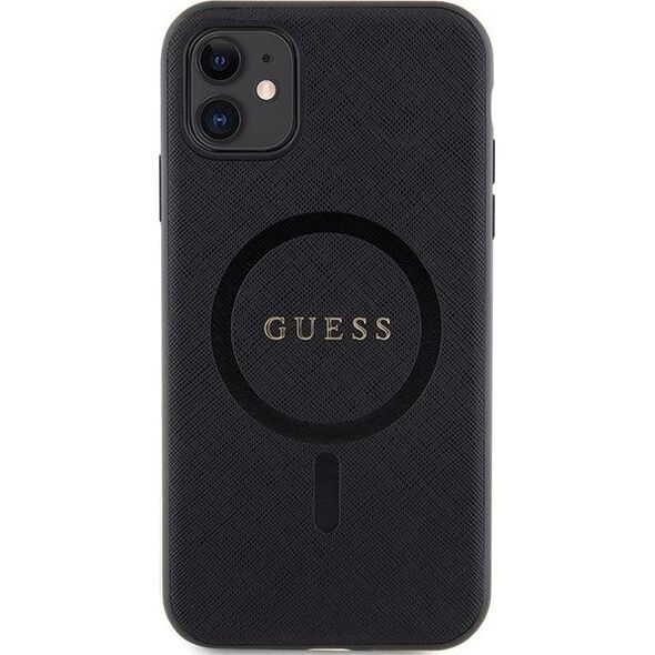 Guess Etui Guess GUHMN61PSAHMCK Apple iPhone 11/XR hardcase Saffiano MagSafe czarny/black