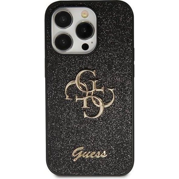 Guess Etui Guess GUHCP13XHG4SGK Apple iPhone 13 Pro Max hardcase Glitter Script Big 4G czarny/black