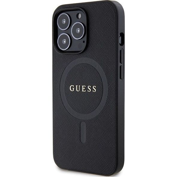 Guess Etui Guess GUHMP13LPSAHMCK Apple iPhone 13/13 Pro hardcase Saffiano MagSafe czarny/black