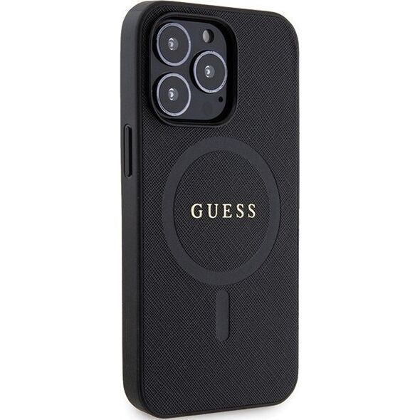 Guess Etui Guess GUHMP13LPSAHMCK Apple iPhone 13/13 Pro hardcase Saffiano MagSafe czarny/black