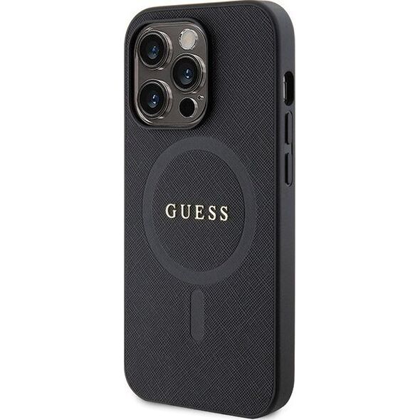 Guess Etui Guess GUHMP14XPSAHMCK Apple iPhone 14 Pro Max hardcase Saffiano MagSafe czarny/black