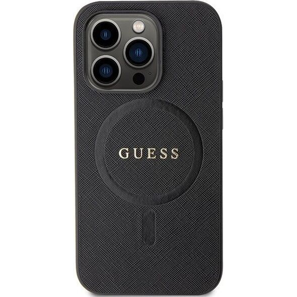 Guess Etui Guess GUHMP14XPSAHMCK Apple iPhone 14 Pro Max hardcase Saffiano MagSafe czarny/black