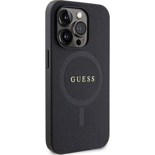 Guess Etui Guess GUHMP14XPSAHMCK Apple iPhone 14 Pro Max hardcase Saffiano MagSafe czarny/black