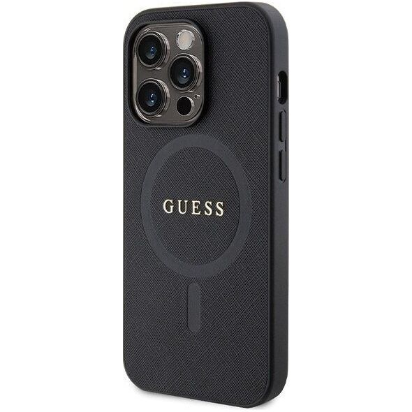 Guess Etui Guess GUHMP14LPSAHMCK Apple iPhone 14 Pro hardcase Saffiano MagSafe czarny/black