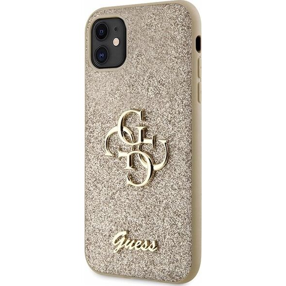 Guess Guess GUHCN61HG4SGD iPhone 11 / Xr 6.1" złoty/gold hardcase Glitter Script Big 4G