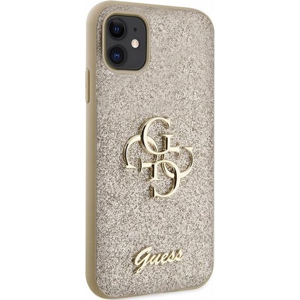 Guess Guess GUHCN61HG4SGD iPhone 11 / Xr 6.1" złoty/gold hardcase Glitter Script Big 4G